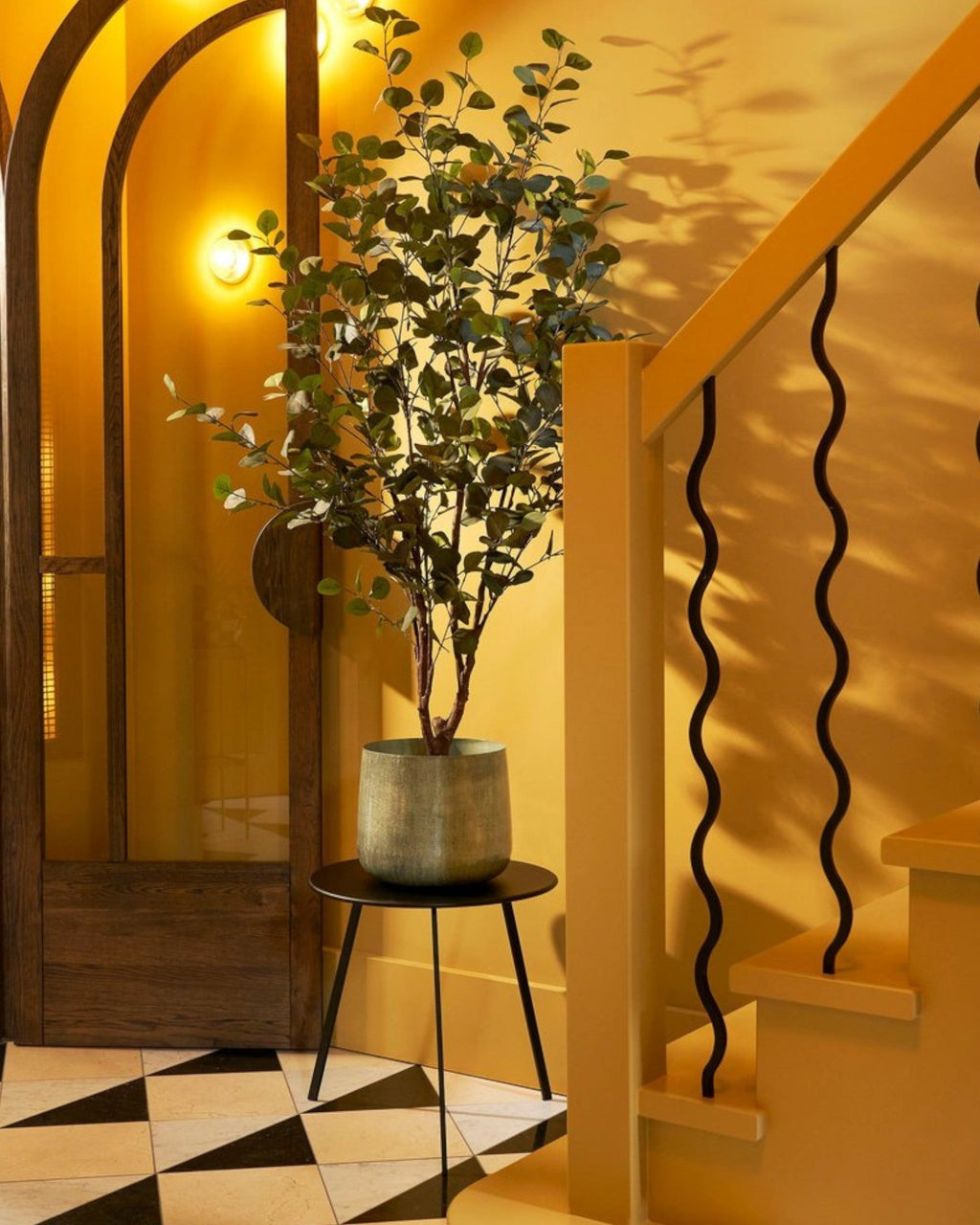 Grande Vaso in Metallo Grigio Chiaro per Piante – Design Industriale Moderno-Plant Pot-Lema Nova-Lema Nova