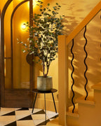 Grande Vaso in Metallo Grigio Chiaro per Piante – Design Industriale Moderno-Plant Pot-Lema Nova-Lema Nova