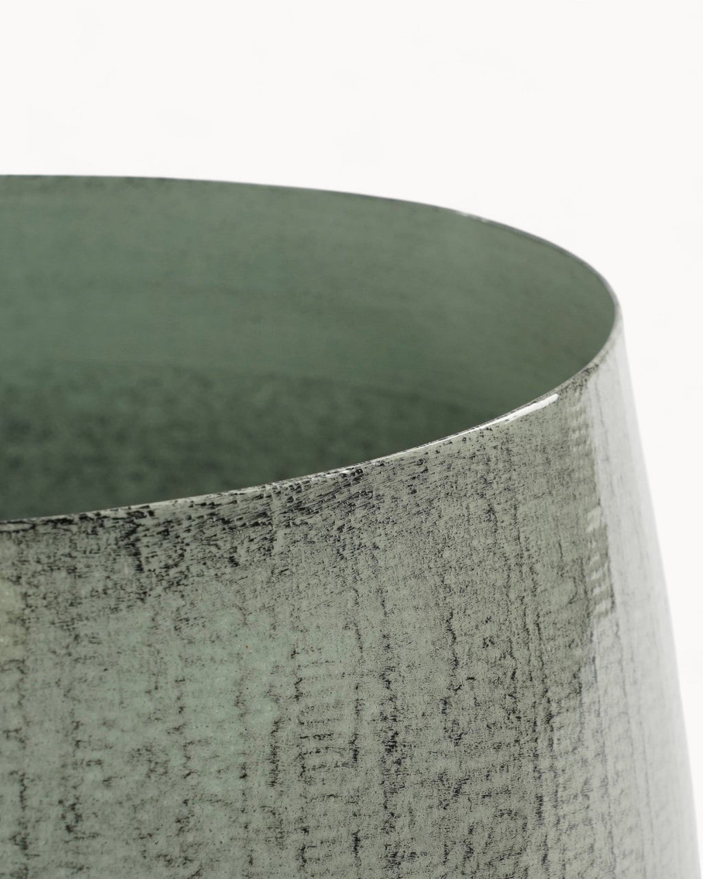 Grande Vaso in Metallo Grigio Chiaro per Piante – Design Industriale Moderno-Plant Pot-Lema Nova-Lema Nova