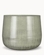 Grande Vaso in Metallo Grigio Chiaro per Piante – Design Industriale Moderno-Plant Pot-Lema Nova-Lema Nova