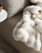 Plaid Fluffy con Struttura – Morbida Coperta in Fleece Bianca e Calda-Blankets-Lema Nova-Lema Nova