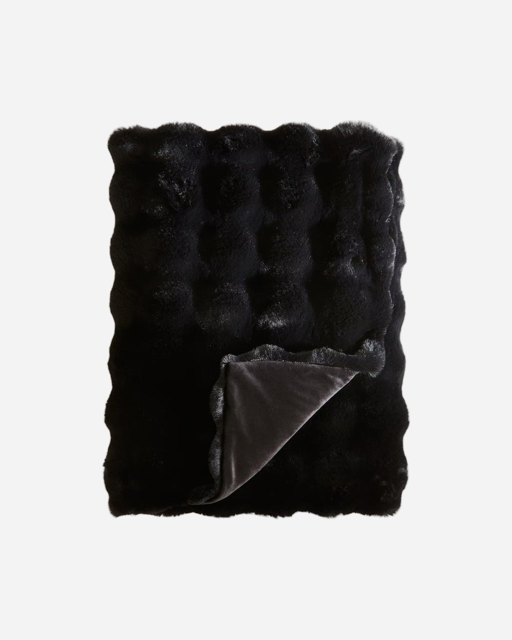 Plaid Fluffy con Struttura – Morbida Coperta in Fleece Nera-Blankets-Lema Nova-Nero-Lema Nova