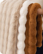 Plaid Morbido con Struttura – Coperta in Pile Marrone-Fleece Dekens-Lema Nova-Lema Nova