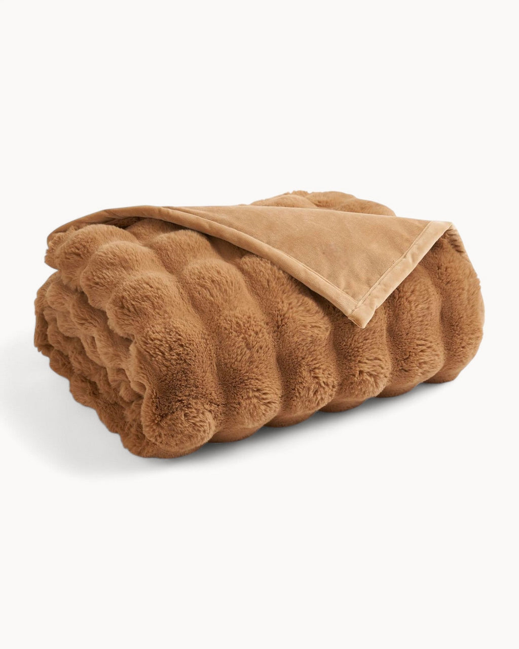 Plaid Morbido con Struttura – Coperta in Pile Marrone-Fleece Dekens-Lema Nova-Lema Nova