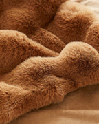 Plaid Morbido con Struttura – Coperta in Pile Marrone-Fleece Dekens-Lema Nova-Lema Nova