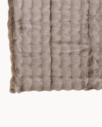 Plaid Wave – Coperta Taupe in Cotone e Poliestere-Blankets-Lema Nova-Lema Nova