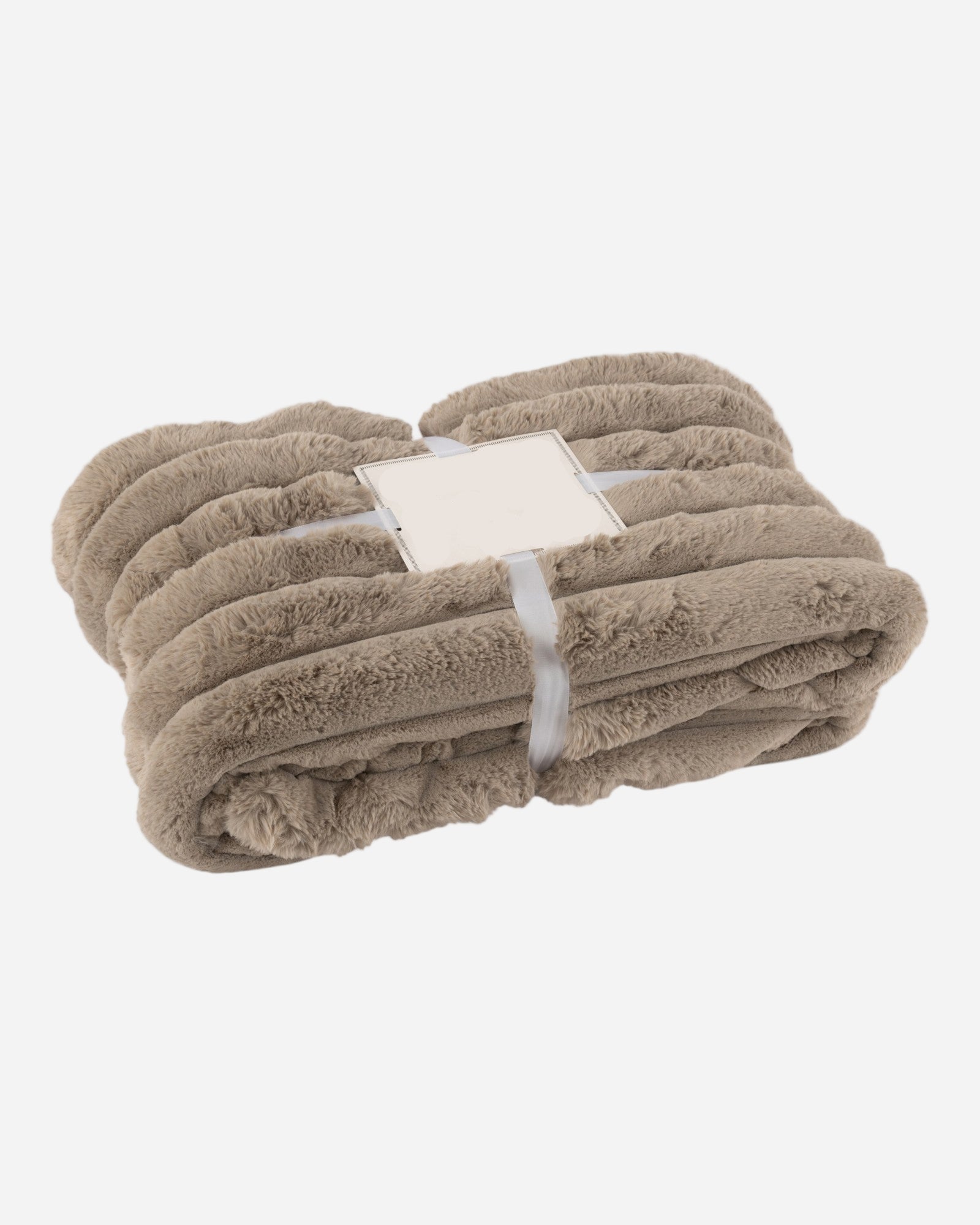 Tortora Plaid in Velluto a Coste – Plaid in Misto Cotone/Lino/Poliestere-Plush Blankets-Lema Nova-Lema Nova