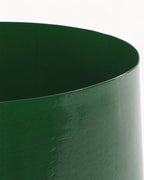 Vaso Industriale in Metallo Verde Scuro per Fiori-Plant Pot-Lema Nova-Lema Nova